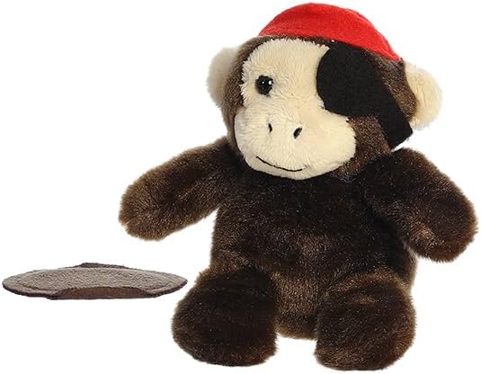 Aurora Shoulderkins 3.5" Cheeky Buccaneer Monkey Adorable Stuffed Animal