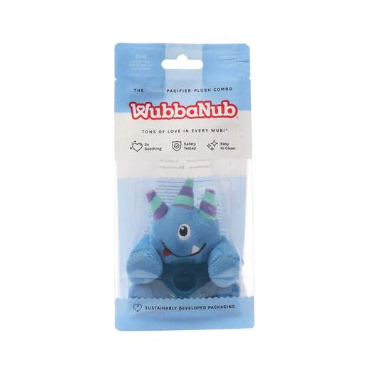 WubbaNub Infant Pacifier - Blue Monster