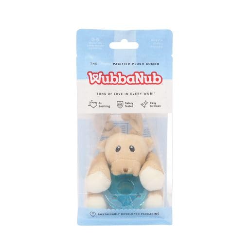 WubbaNub Infant Pacifier - Tan Reindeer