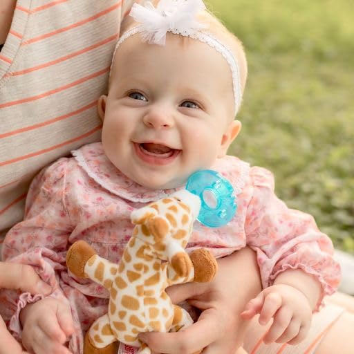 WubbaNub Giraffe Detachable Pacifier Tan